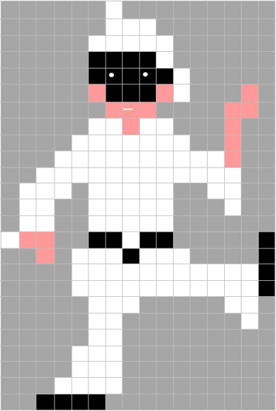 Coding Unplugged e Pixel Art: la scheda di Carnevale di Pulcinella